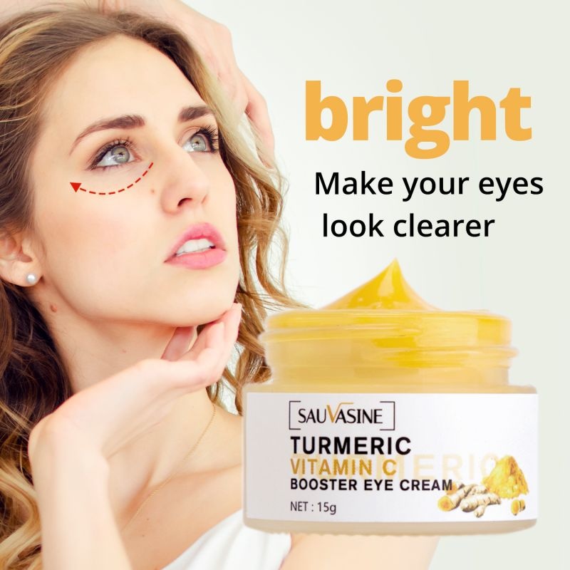 Turmeric Vitamin C Eye Cream Anti Wrinkle Dark Circle Removal Removing